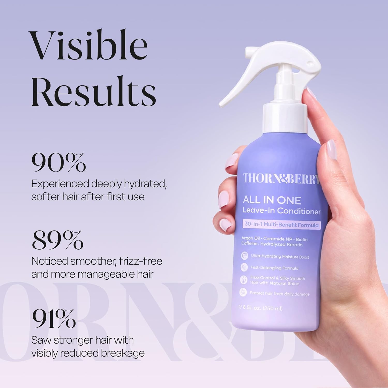 Biotin Leave In Conditioner For Fine Hair & Hydration - Image 9