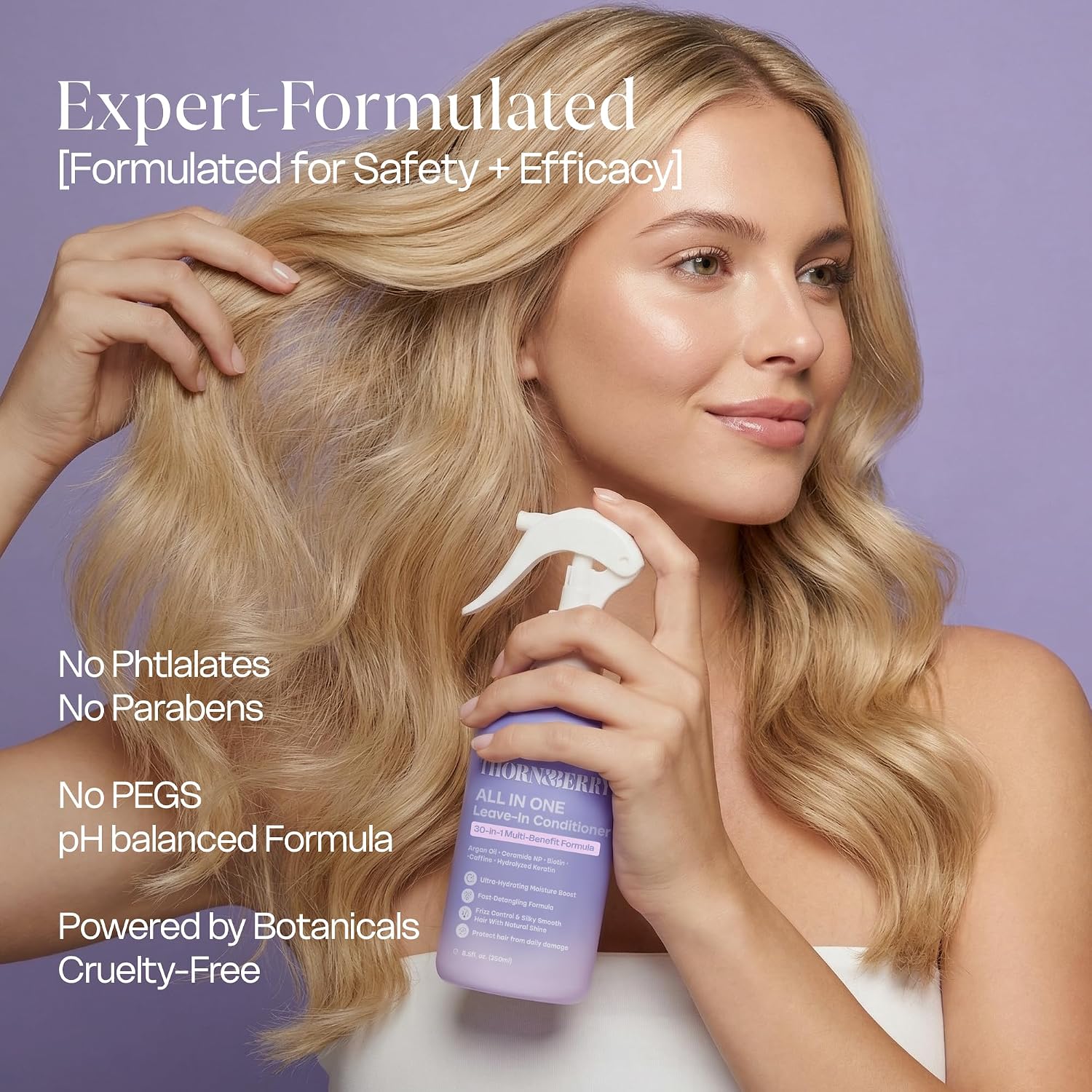 Biotin Leave In Conditioner For Fine Hair & Hydration - Image 5