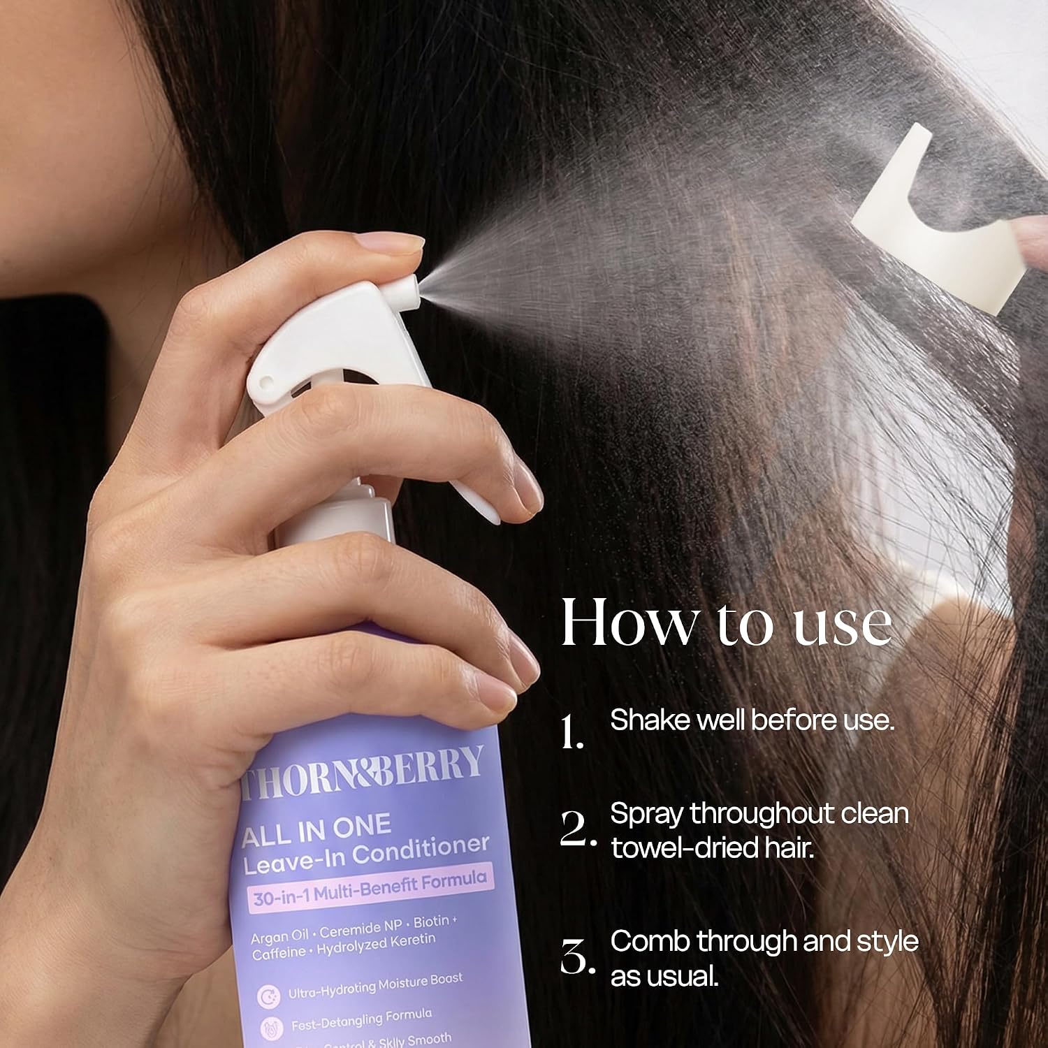 Biotin Leave In Conditioner For Fine Hair & Hydration - Image 4